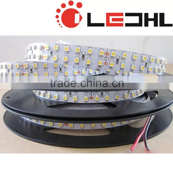 SMD 3528 240LEDs/M 1200LEDs LED Strip Double Rows 14mm DC12V or DC24V Project Flexible Led Strip 2 Years Warranty