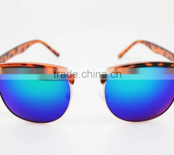 Custom Your Own Sunglasses Metal Sunglasses Greeen Mirro Sunglasses photo-2