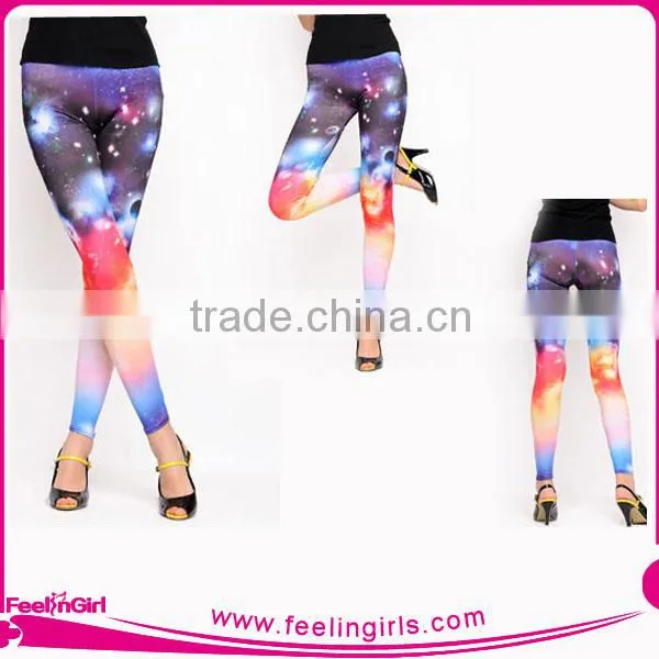 New Arrival Sports Wears Women Sexy Fitness Wear Galaxy Leggings photo-4