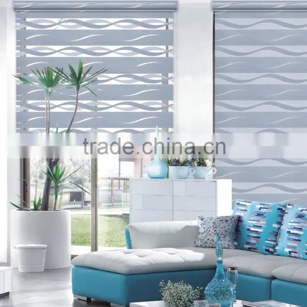 FASHION NEW STYLE WAVING Horizontal ZEBRA BLINDS FABRIC
