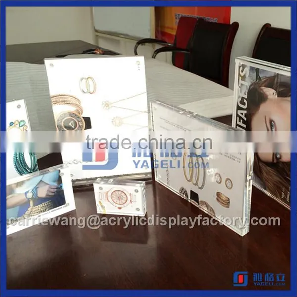 Factory Wholesale Various Modern Design Acrylic Frameless Picture Frame photo-3