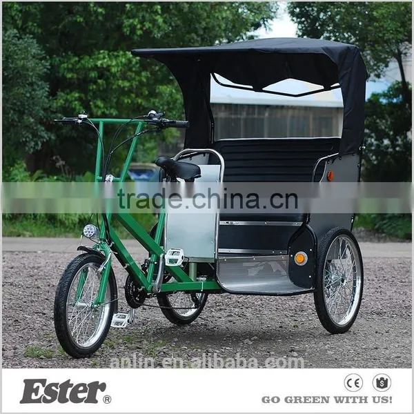Taxi ESTER Pedicab Tricycle With Tektro Brake Kenda Tyre
