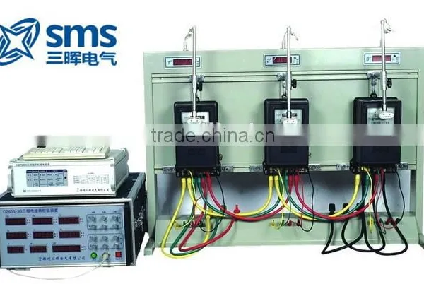 Portable Three Phase Energy Meter Calibrating Bench Test Device With 3 Meter Positions