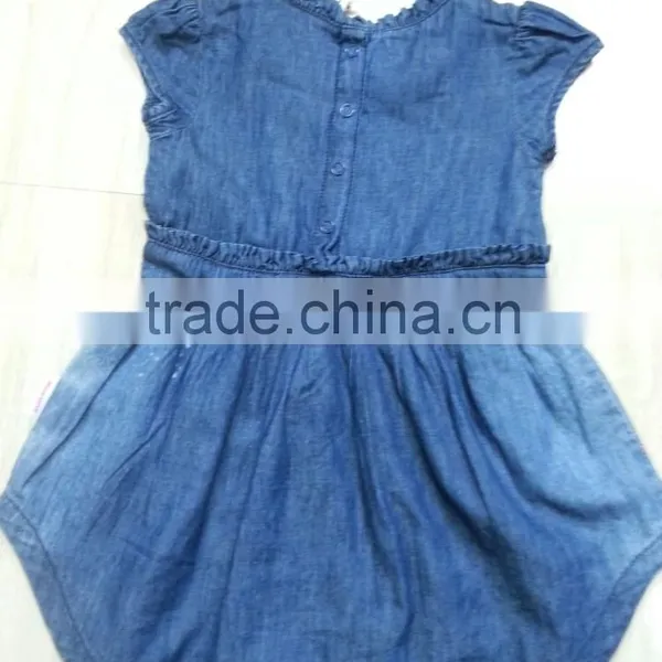 Denim Dress Summer Blouse Children's Clothes Denim Blouse Denim Shirts for Girls photo-2