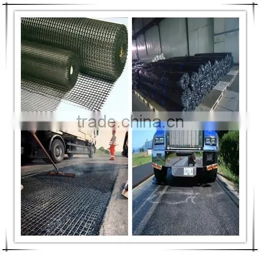 Fiber Glass Geogrid Coated With Bituman photo-3
