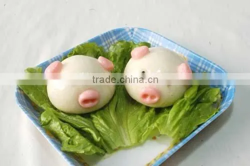 Red bean paste steamed bun