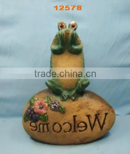 Garden Decoration, Ceramic Garden Frog