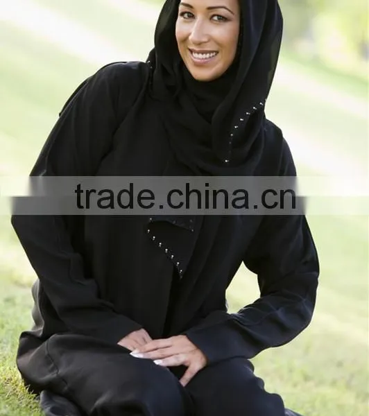 100% Polyester Formal Black Dubai Fursan Fabric