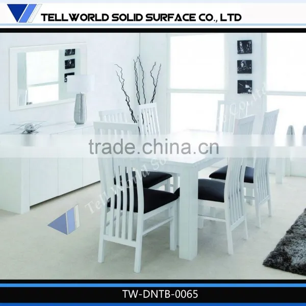 Grey Dining Room Furniture 8 Seats Acrylic Dining Table Chairs photo-3