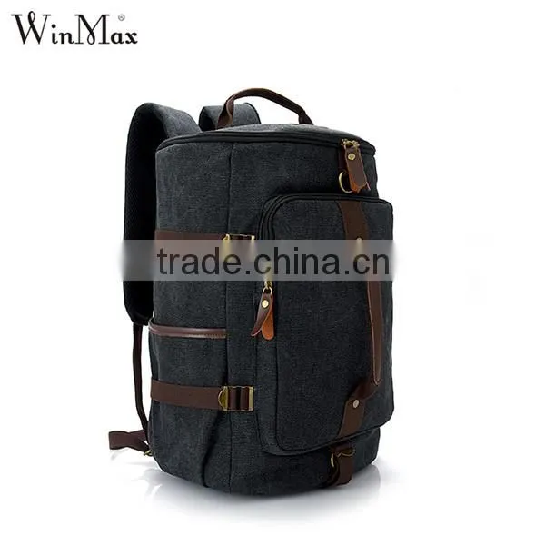 Large Capacity Daily Backpack for Men Travel Hiking Canvas Backpack Bag photo-6