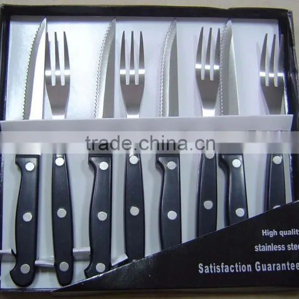 Steak Knife & Fork Set