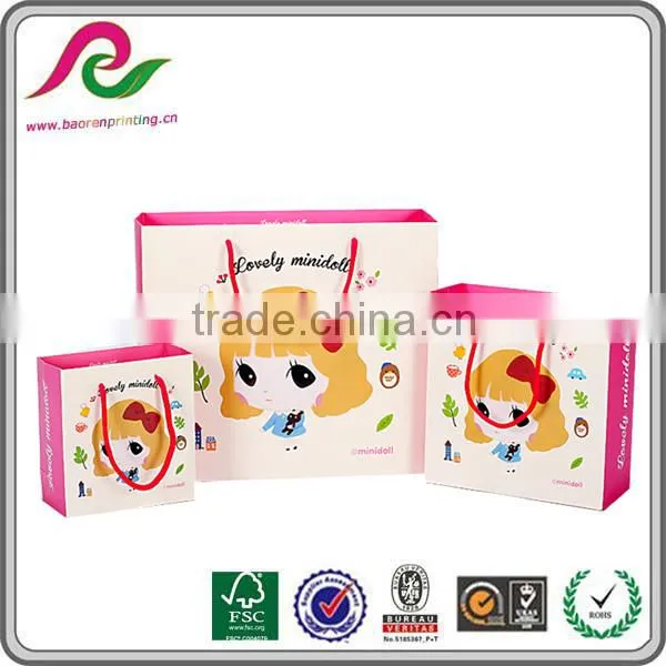 Cheap Custom Printed Gift Promotion Hand Paper Bag Wholesale photo-3