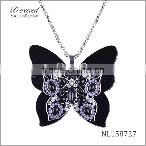 Yiwu Jewelry Factory Butterfly Pendant Necklace, Fashion Necklace NL158722-28 photo-6