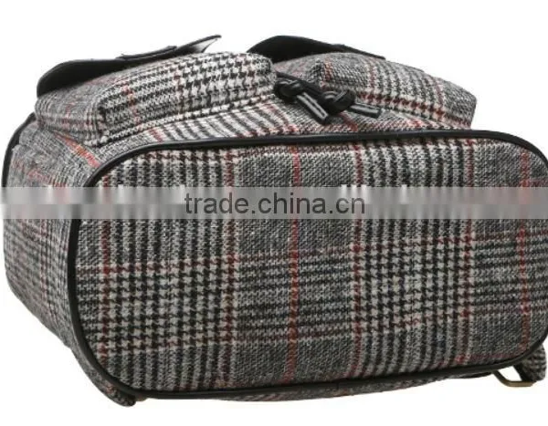 2015 Classical Canvas Backpack With Leather Bottom photo-5