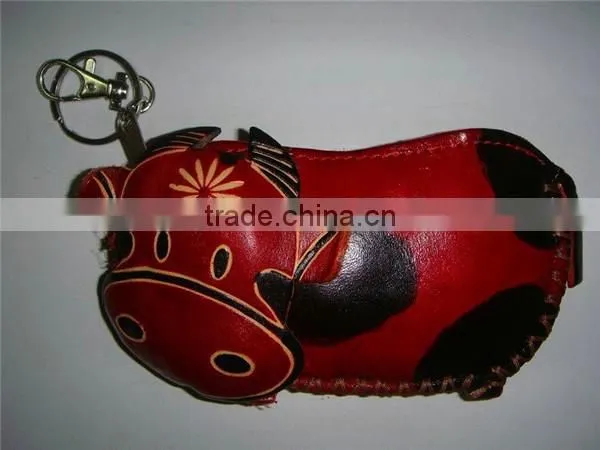 China Supplier 100% Wholesales Night Owl Animals Cute Leather Coin Purse/Leather Coin Purse photo-4