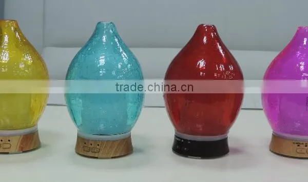 Glass Cover Electronic Aroma Diffuser With Coloful LED Light photo-3