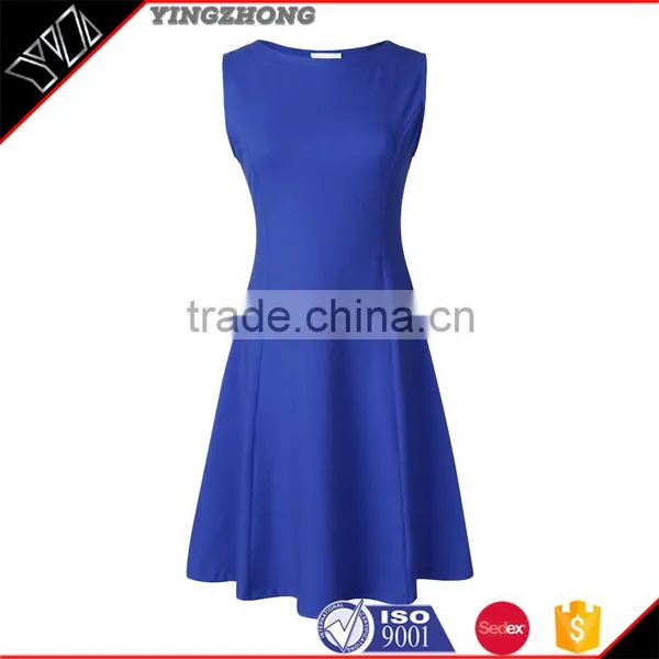 The New Literary Version Round Collar Elegant Sleeveless Dress Skirt photo-6