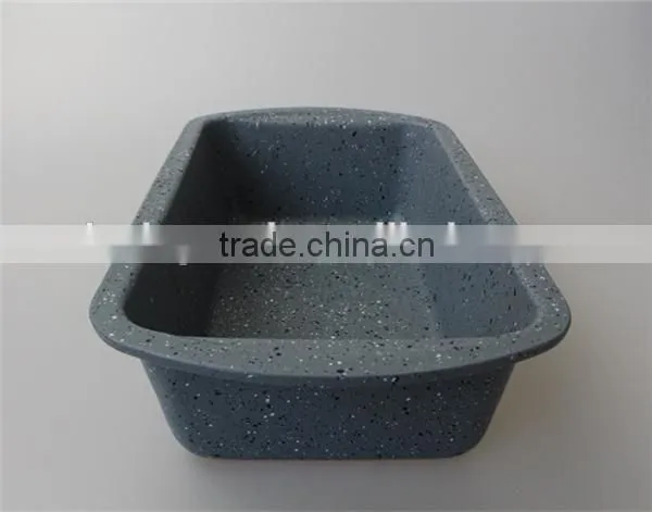 Non-stick Carbon Steel Metal Baking Tray Mould Marble Enamel Coating Loaf Pan photo-3