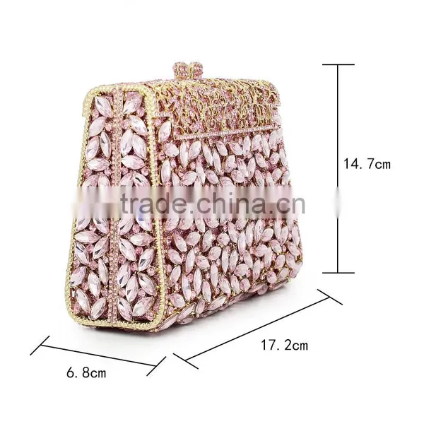 Hard Shell Crystal and Rhinestone Evening Bags (88142A-P2) photo-3