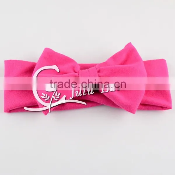 Fashion Rose Flower Print Cotton Knot Bow Princess Headband, Girl Hair Ornaments Accessory, Good Stretch Headband Headwear photo-4