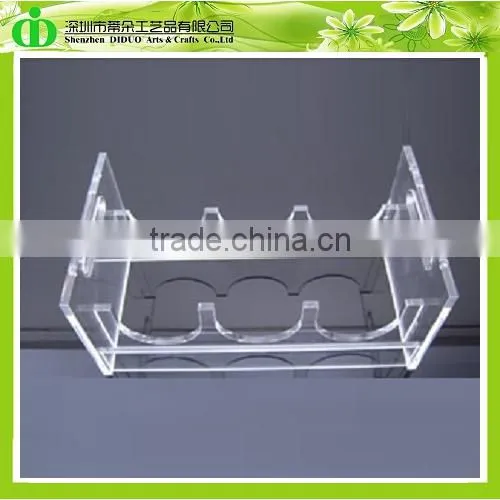 DDW-S006 ISO9001 Chinese Factory Produce Crystal Clear Wine Stand Shelf photo-5