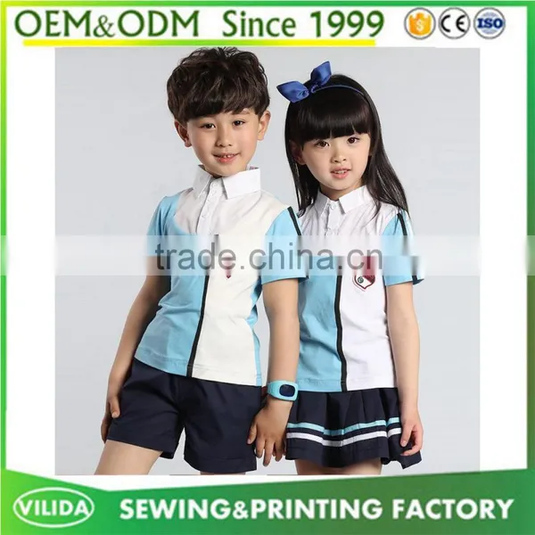 Guangzhou Manufacture Kindergarten Uniform Children's New Design Primary School Uniform photo-5