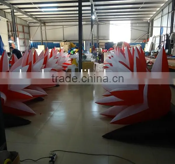 Big Inflatable Red Flower for Wedding Decoration photo-3