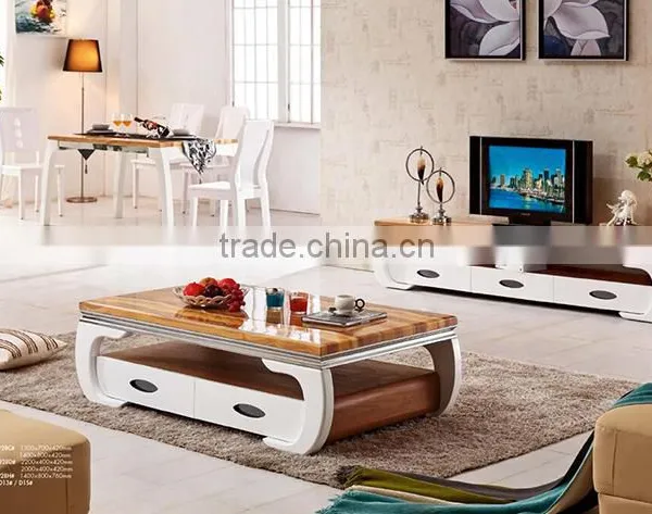Wood&Marble End Table, Elegant Living Room Furniture photo-3