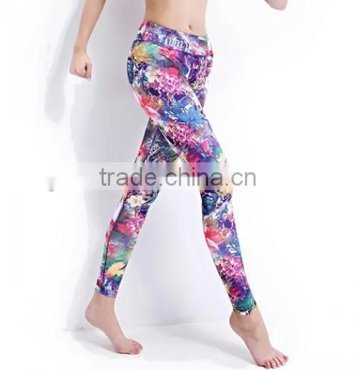 Dry Fit Women's Tights Flower Print Women's Tights photo-3
