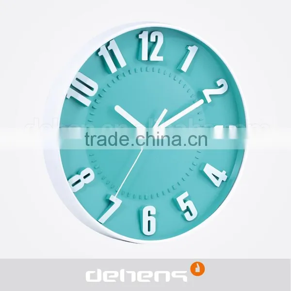 Deheng 3D Cheap Plastic Decorative Wall Clock photo-2