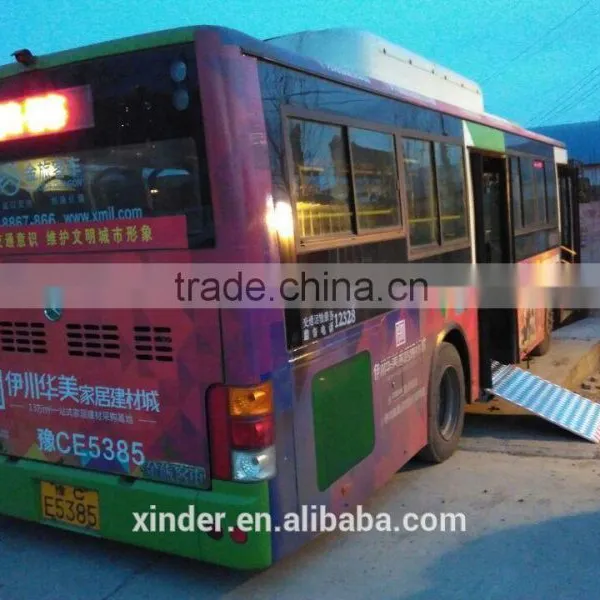 Handicap Disabled Manual Wheelchair Ramp Slope for City Bus With CE Certificate photo-2