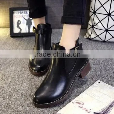 Female Knight Boots Metal Buckles Martin Boots photo-3