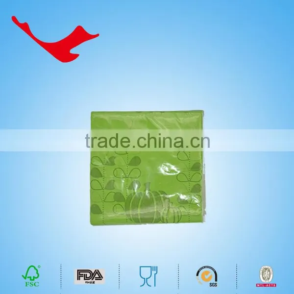 25*25cm,1/4 Folded Halloween Printed Tissue Paper Dinner Napkin,party Supplies Paper Towel photo-4