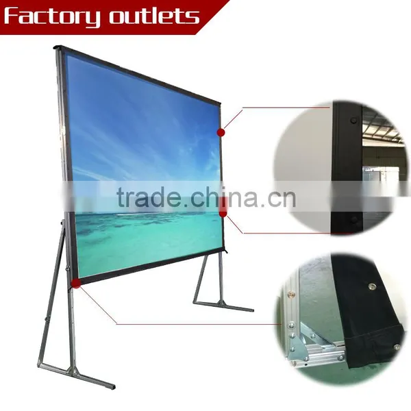 200 Inch 4:3 Fast Foldable Screen /3D Rear & Front Projection Screen Fabric photo-3