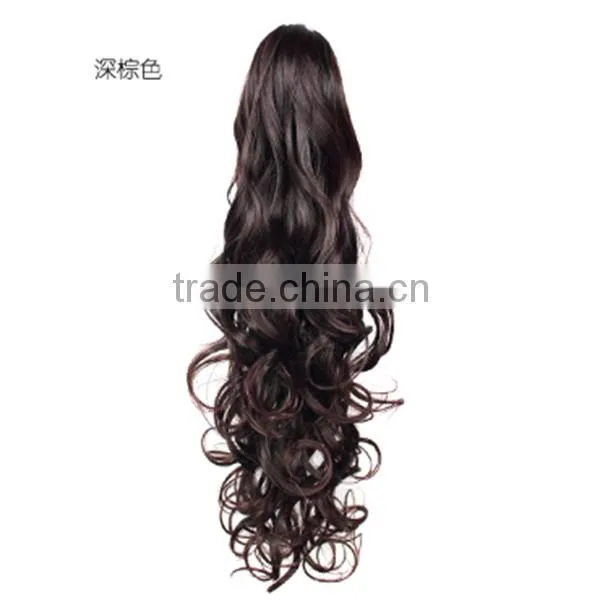 Wholesale Cheap Clip in Ponytail Synthetic Hair Extension photo-4