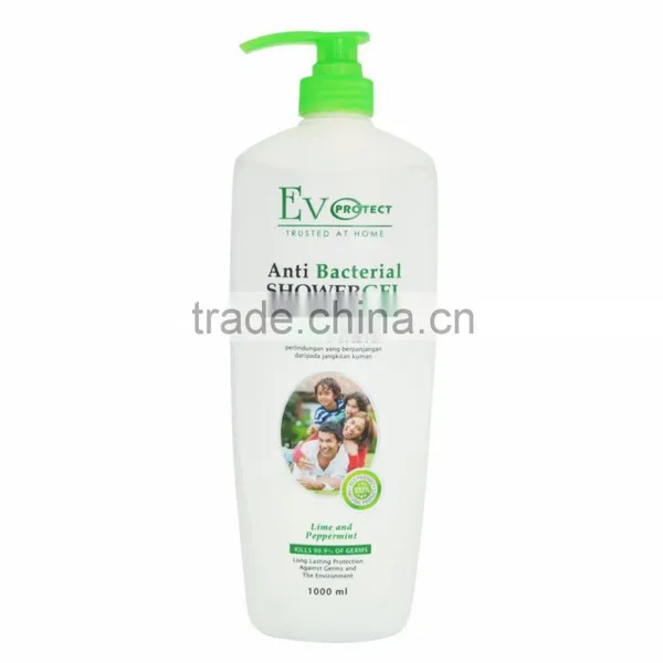 ANTI-BACTERIAL SHOWER GEL LIME + PEPPERMINT 1000ml