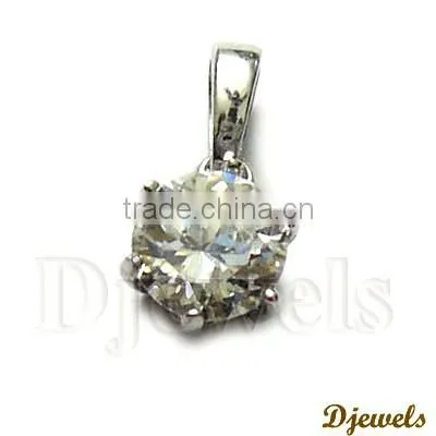 White Gold Diamond Pendant, Ladies Pendant, Diamond Jewelry photo-3
