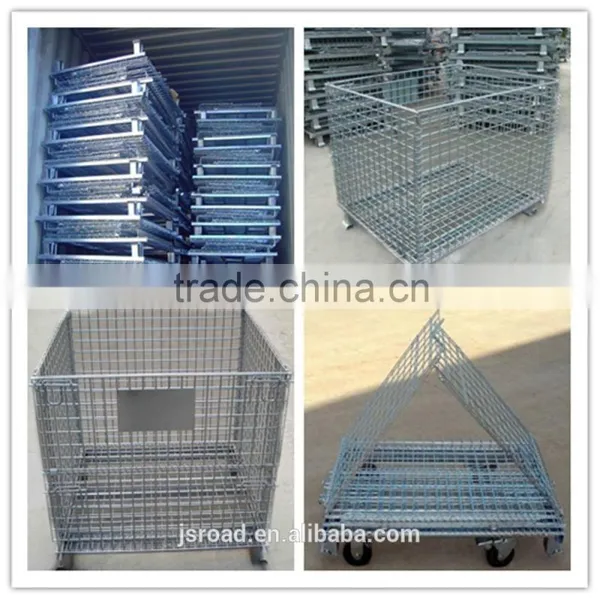 Heavy Duty Warehouse Industrial Galvanized Steel Storage Cage/Industrial Storage Basket photo-6