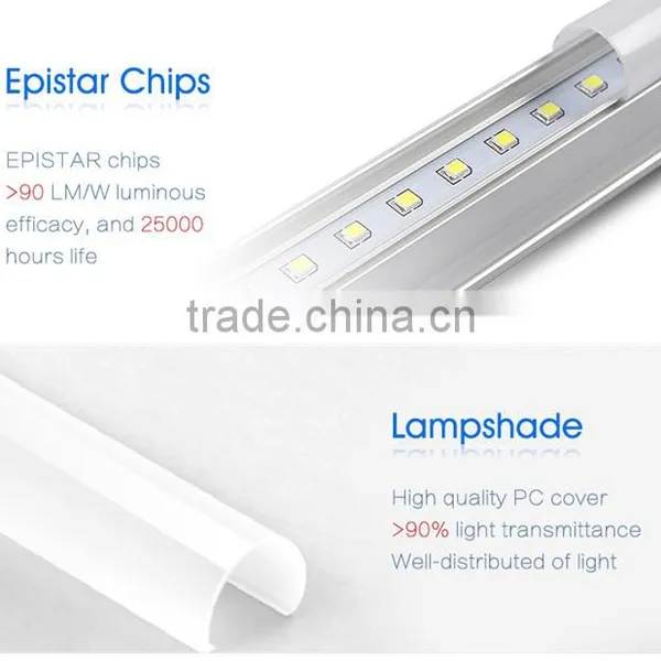 High Brightness Constant Current Driver 600mm 8W T5 Led Tubes