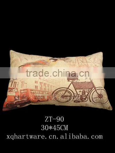 Custom Printing Accept Nature Linen Material Car Seat Cushion photo-4