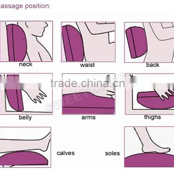 Electric Mini Infrared Heat Shiatsu Car Massage Pillow photo-6