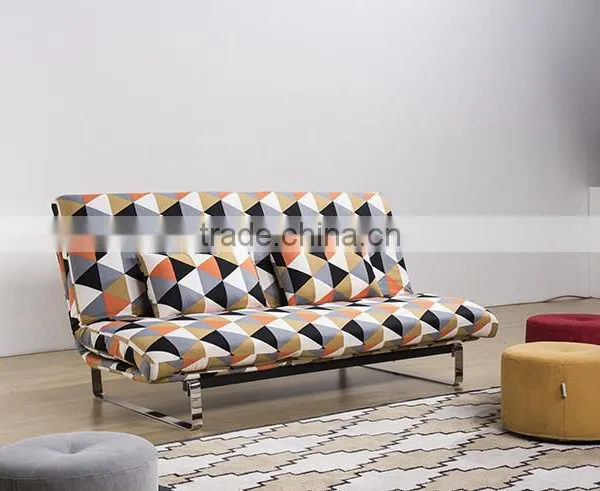 European Style Modern Fabric Folding Sofa Cum Bed Design for Living Room or Hotel