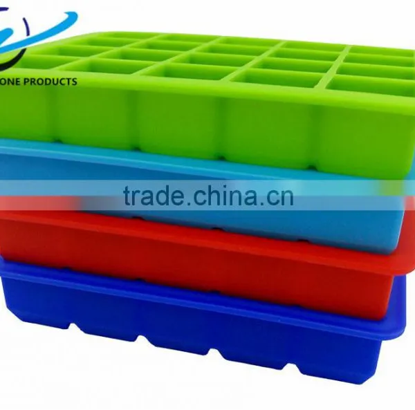 High Quality 20 Lattices Silicone Square Ice Cube Tray photo-6