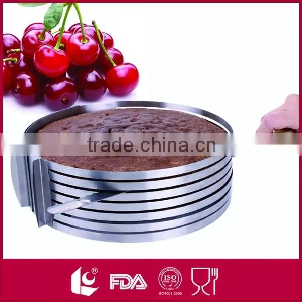Bakeware Telescopic Stainless Steel Round Cake Mould Ring Shape photo-2
