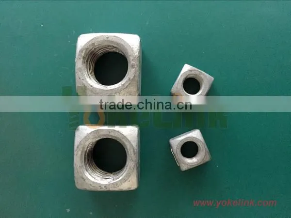 Hot Forging Square Nut 1 3/8'' Big Size With Tapped Thread photo-3