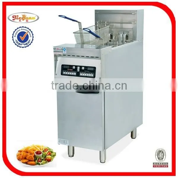 High Quality Vertical 2-tank Computer Fryer 4-basket With Oil Filter Cart DF-30-2A 0086-13632272289 photo-4