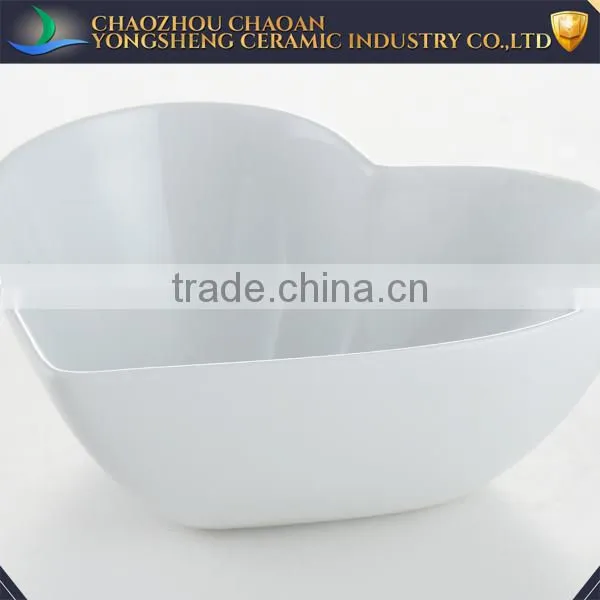 Inspirational Gift Heart Shaped Small Porcelain Ice Cream Sauce Bowl photo-2