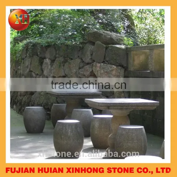 Nature Stone Table and Chairs With High Polished on Top photo-6