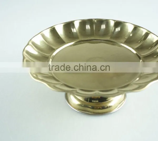 Tribute Tray /stainless Steel Wedding Serving/golden Candy Dishes photo-3