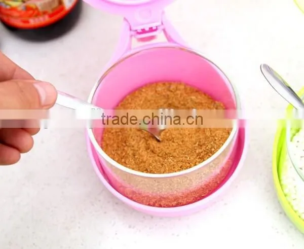 New Arrival Colorful With Cover Spoon Plastic Soy Saucet Condiment photo-6